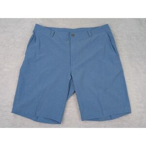 Peter Millar Shorts Men's 36 x 9.5" Blue Performance Chino Poly/Spandex Golf